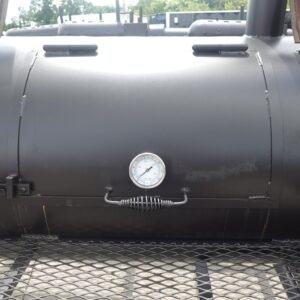 330 gallon charcoal grill pull-behind with integrated warming box - view 12