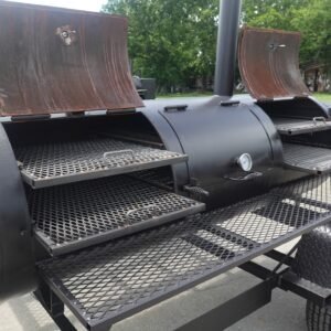 330 gallon charcoal grill pull-behind with integrated warming box - view 10