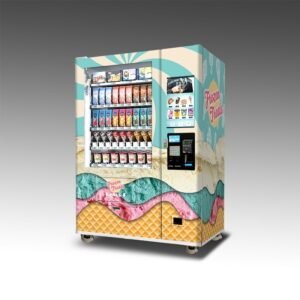 DVS Duravend FET22 elevator frozen foods vending machine front view - view 2