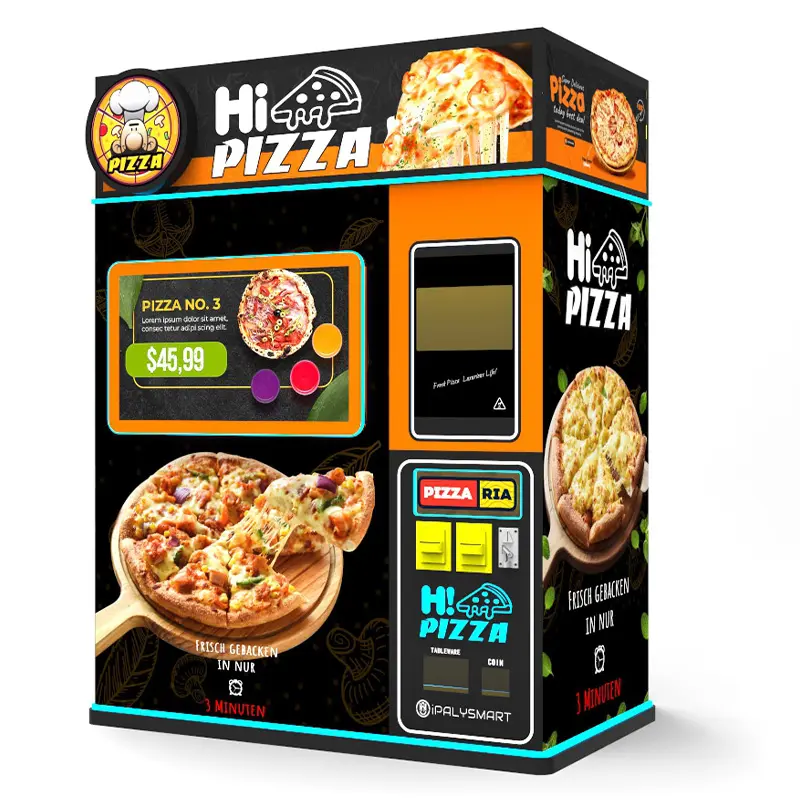 H32abbdeddd6d4f899eb0408b3f673fe18jpg_960x960-1-1.webp Used self-service pizza machine, automated hot pizza on demand - view 3