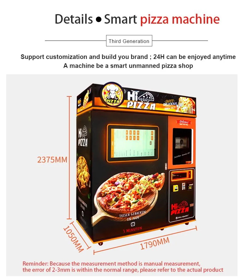 H5fc78f158b634e21ac912fc0bd4e7acfz.webp Used self-service pizza machine, automated hot pizza on demand - view 2