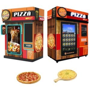 Used automatic coin-operated vending machine for hot snacks and pizza - view 3