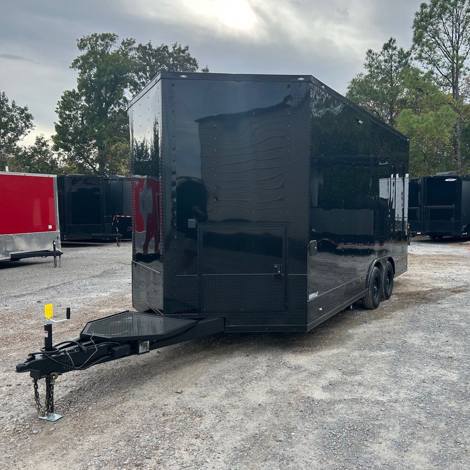 8.5′ X 18′ Black With Blackout Custom Concession Trailer Food Event Catering — photo 2