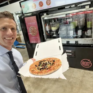 Used self-service pizza vending machine, fully automated hot pizza - view 5