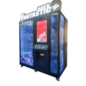 Fashion cosmetic vending machine with elevator and lockers - view 4