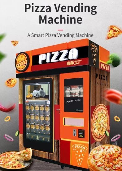 Outdoor-Fully-Automatic-Self-Service-Pizza-Vending-Machines-Fast-Food-Smart-Touch-Screen-Pizza-Vending-Machine-for-Sale-1.jpg Used automatic pizza making vending machine with touchscreen - view 3