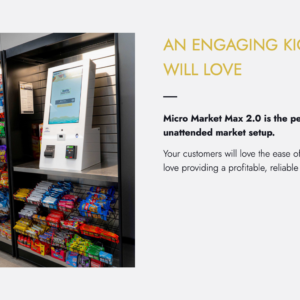 Parlevel Max 2.0 micromarket kiosk touchscreen - view 3