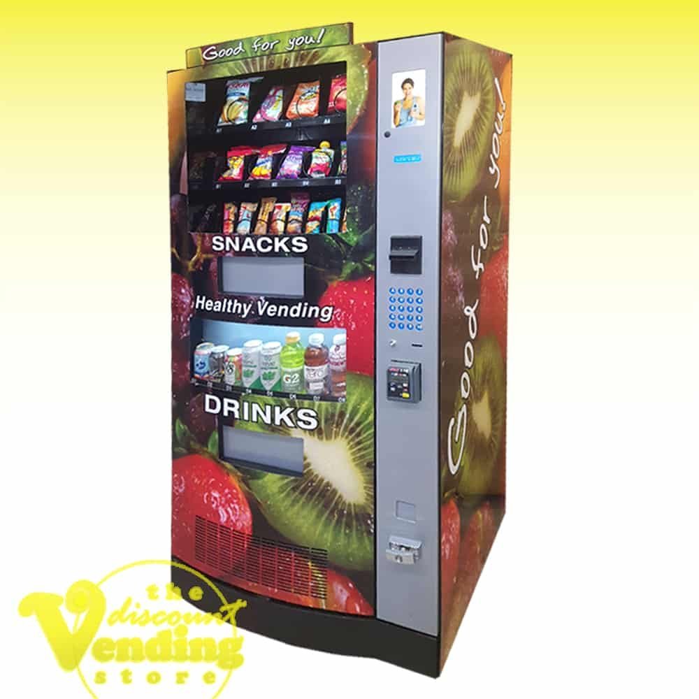 Seaga-HY900-Healthy-You-Vending-Machine.jpg New Seaga HY900 combo, compact refrigerated snack and drink machine