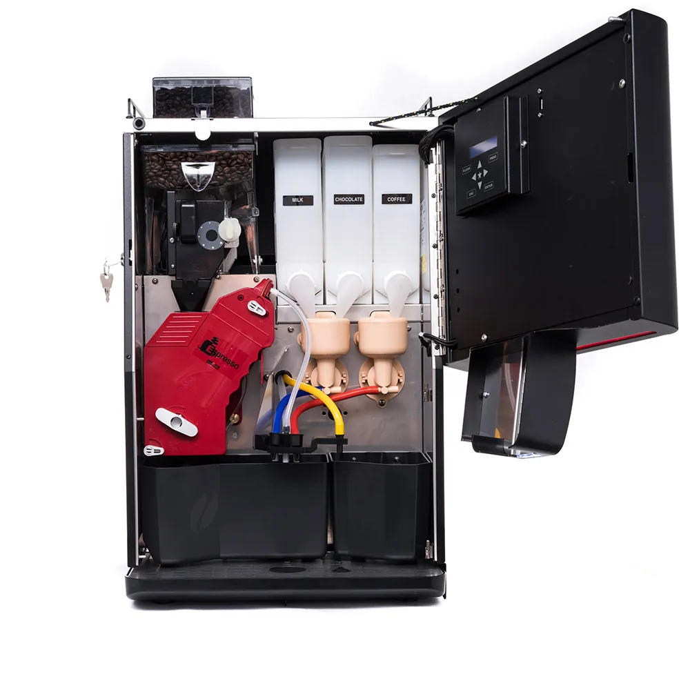 VITRO-X3-DOOR-OPEN.webp Vitro X3 espresso bean to cup coffee machine front view - view 2