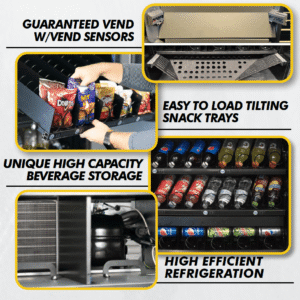 Seaga VP9200 combo merchandiser snack and drink - view 7