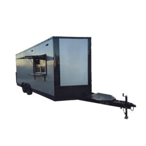 8.5' X 20' Elite Equipped Silver Frost Concession Trailer Event Catering