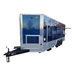Concession Trailer 8.5' X 24' Indigo Blue Ice Cream Event Vending