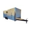 8.5 x 20 white office trailer silver-trim command center
