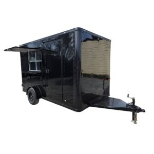 7' X 12' Flat Front Concession Trailer Food Event Catering
