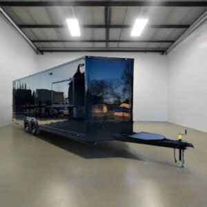 8.5' X 24' Concession Trailer Black Food Event Catering