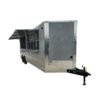 8.5 x 20 dove gray pizza trailer custom kitchen