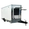 8.5 x 12 white vending trailer with tall interior and mag wheels