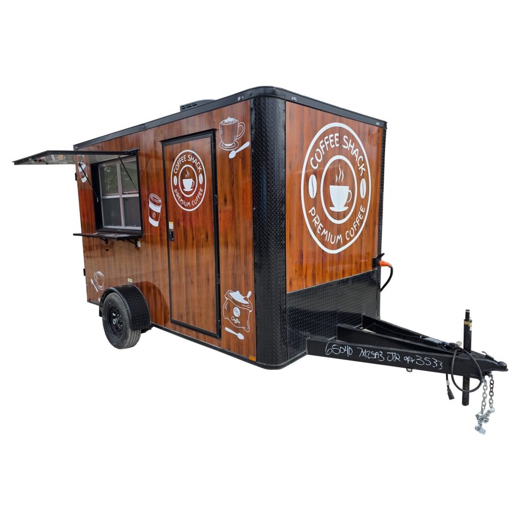 Coffee trailers for sale at Vendo Fleet