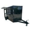 7 x 12 elite porch trailer in black with built-in sink