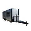 8.5 x 20 Silver Black Trailer with 11-foot commercial grease hood