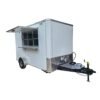 7 x 12 white flat front trailer with tall interior