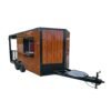 8.5 x 16 woodgrain porch trailer with 6-foot rear porch