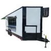 8.5 x 20 white blackout trailer high-contrast event kitchen