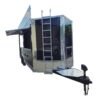 8.5 x 20 BBQ catering trailer with 10-foot porch and D-rings