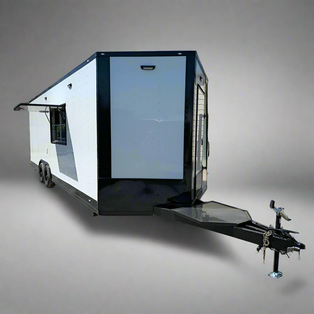 8.5′ X 24′ White With Blackout All Electric Food Trailer Event Catering