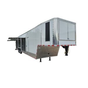 8.5' X 44' Concession Trailer White Marketing and Event
