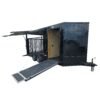 8.5 x 18 petting zoo trailer enclosed black mobile exhibit unit