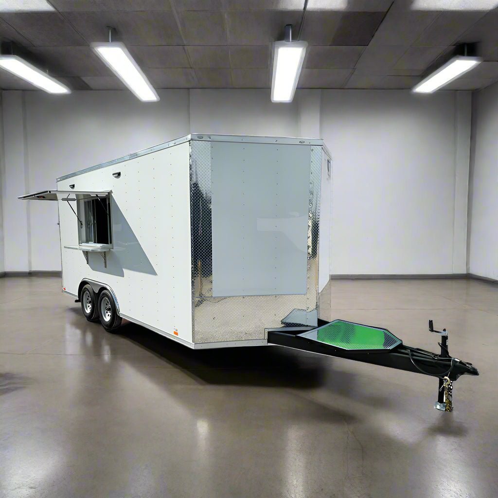 8.5′ X 16′ White Concession Trailer Food Event Catering