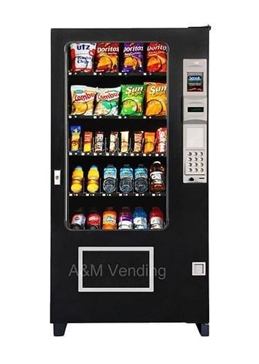 ams35combobig-opt.jpg Used AMS 35 combo vending machine, snacks and drinks 28 selections