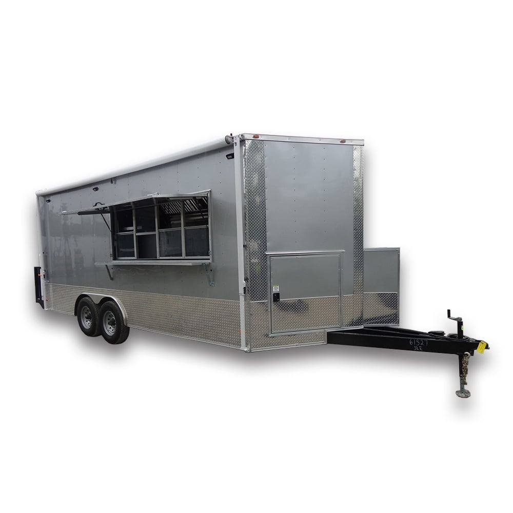 8.5′ x 20′ Silver Frost Concession Food Trailer With Appliances