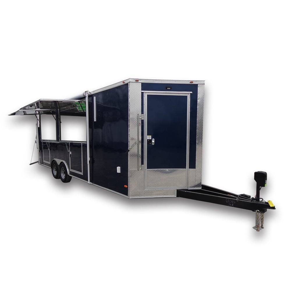 8.5′ x 23′ Indigo Blue Concession Food Trailer