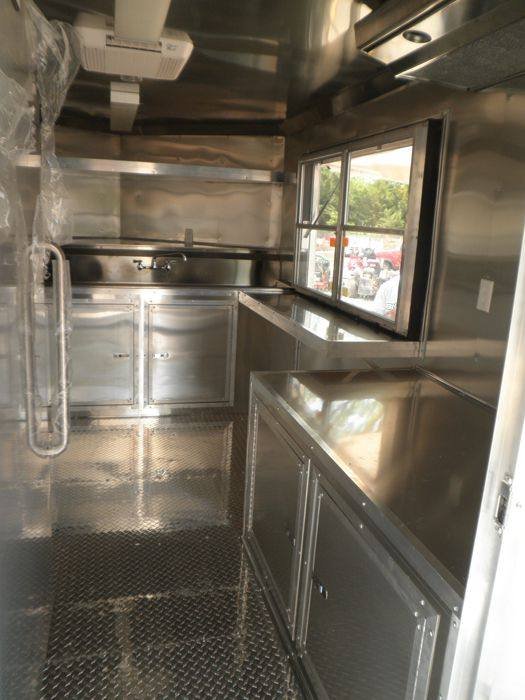 Concession Trailer 8.5’x22′ White – BBQ Smoker Event Catering Food — photo 5