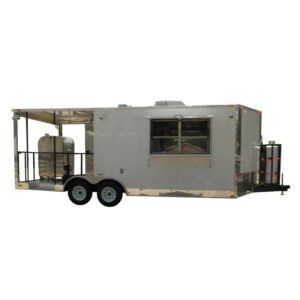 Concession Trailer 8.5'x22' White - BBQ Smoker Event Catering Food