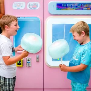 Sweet Spin cotton candy vending machine front view - view 4