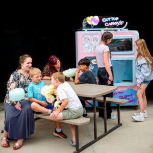 Sweet Spin cotton candy vending machine front view - view 6