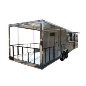 Concession Trailer 8.5' x 26' Beige - Food Vending Event Catering