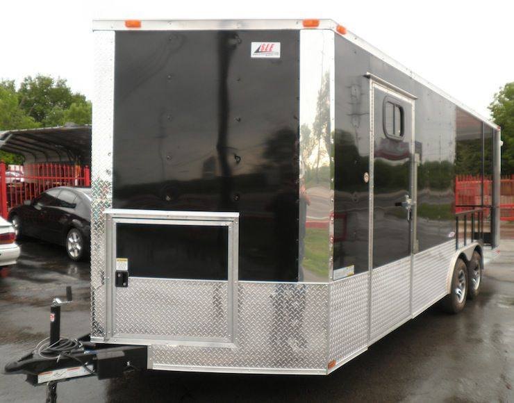 Concession Trailer 8.5’x20′ Black – Smoker BBQ Catering Event — photo 6
