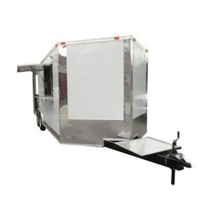 Concession Trailer 8.5'x20' White - BBQ Smoker Event Catering