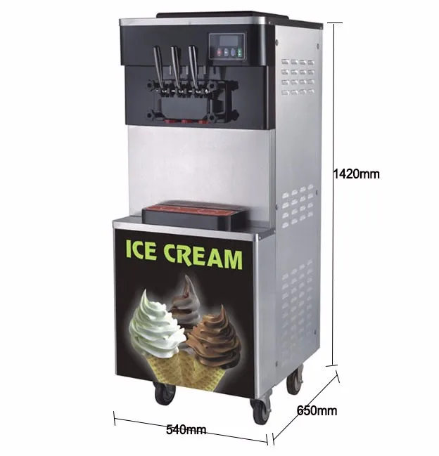 description-image-2.webp Used soft serve ice cream maker vending machine with LCD interface