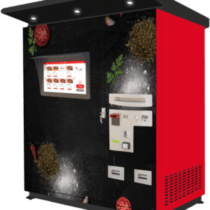 Automatic outdoor pizza vending machine front view - view 2