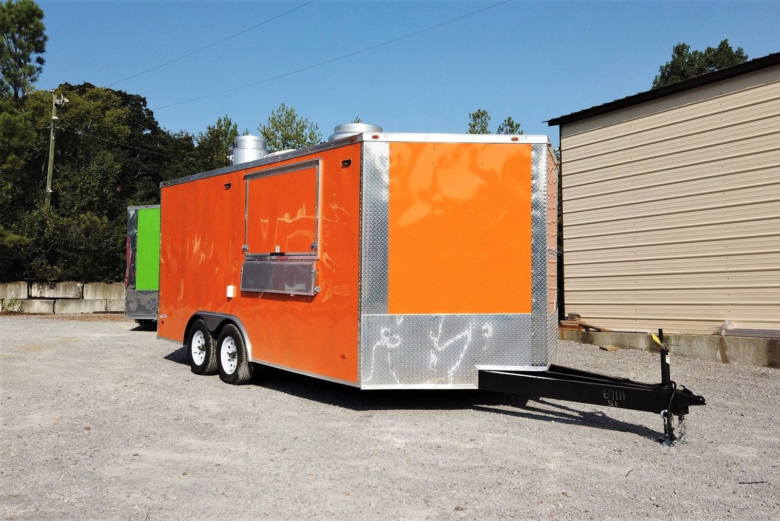 8.5′ x 16′ Orange Concession Food Trailer With Appliances — photo 6