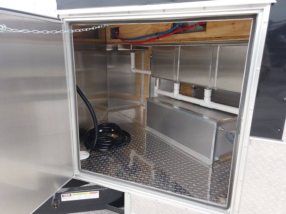 8.5′ x 24′ Black Porch Style BBQ Concession Food Trailer — photo 13