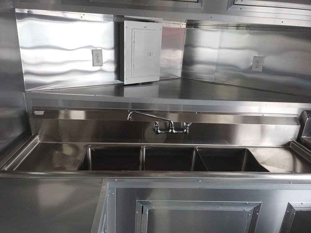 8.5′ x 24′ Black Porch Style BBQ Concession Food Trailer — photo 11
