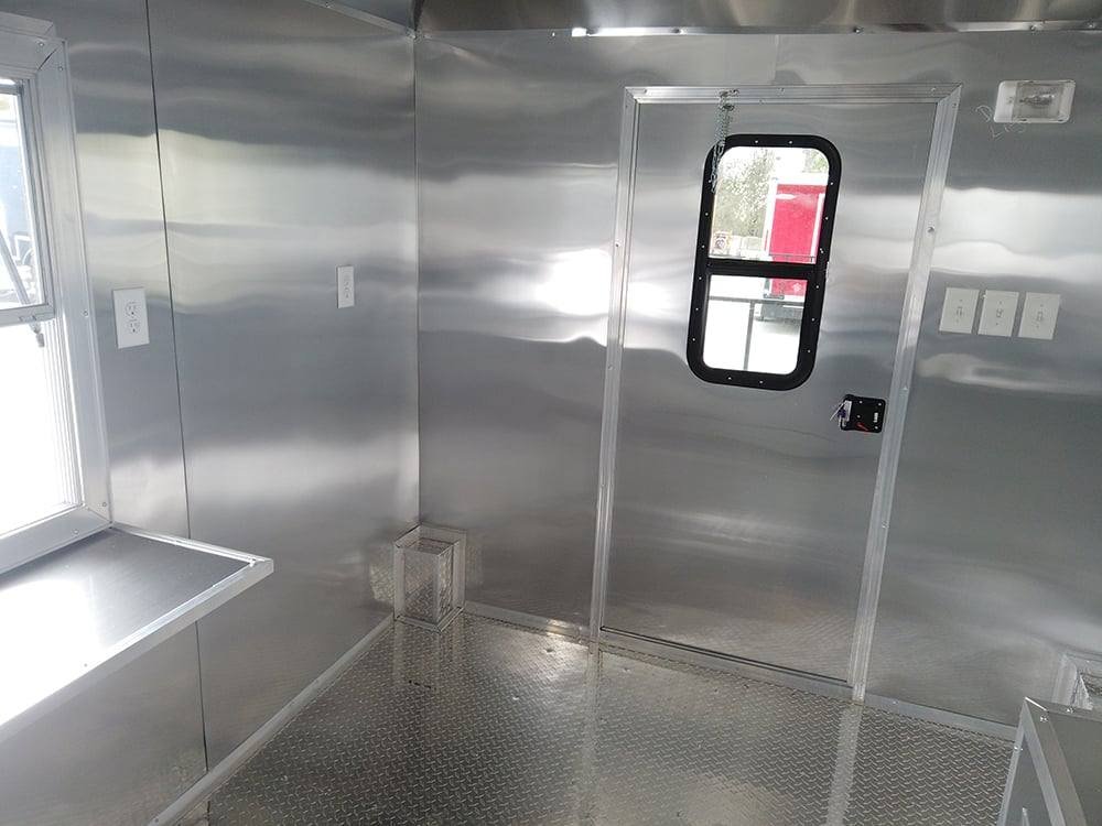 8.5′ x 24′ Black Porch Style BBQ Concession Food Trailer — photo 14