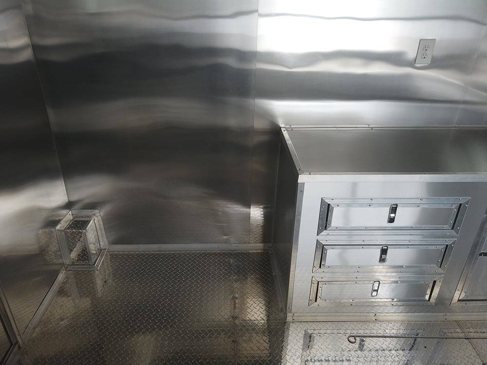 8.5′ x 24′ Black Porch Style BBQ Concession Food Trailer — photo 4