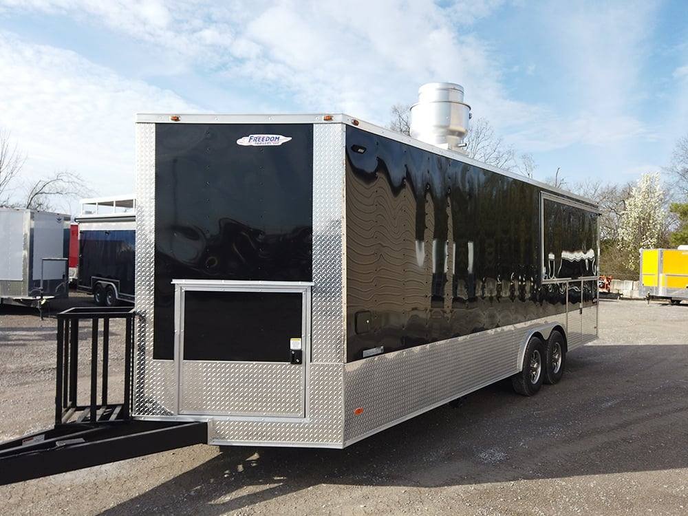 Black 8.5 X 24′ Porch Style Concession Food Trailer — photo 15